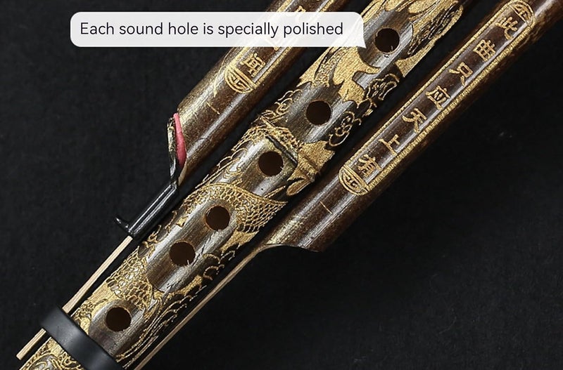 mocrcrel Chinese Handmade Hulusi Bamboo Gourd Cucurbit Flute Ethnic Musical Instrument for Beginner Music Lovers (Key of B flat) - Image 5